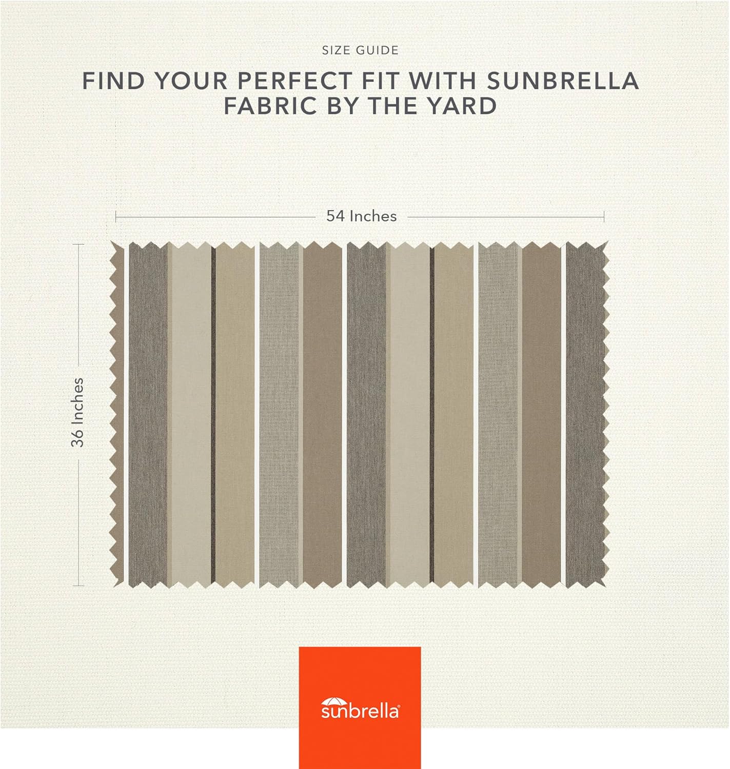 Sunbrella Outdoor Fabric by The Yard | Milano Char (Striped) | Official Sunbrella Seller | Indoor or Outdoor Upholstery Fabric for Chairs, Cushions, Drapery, Pillows, Furniture