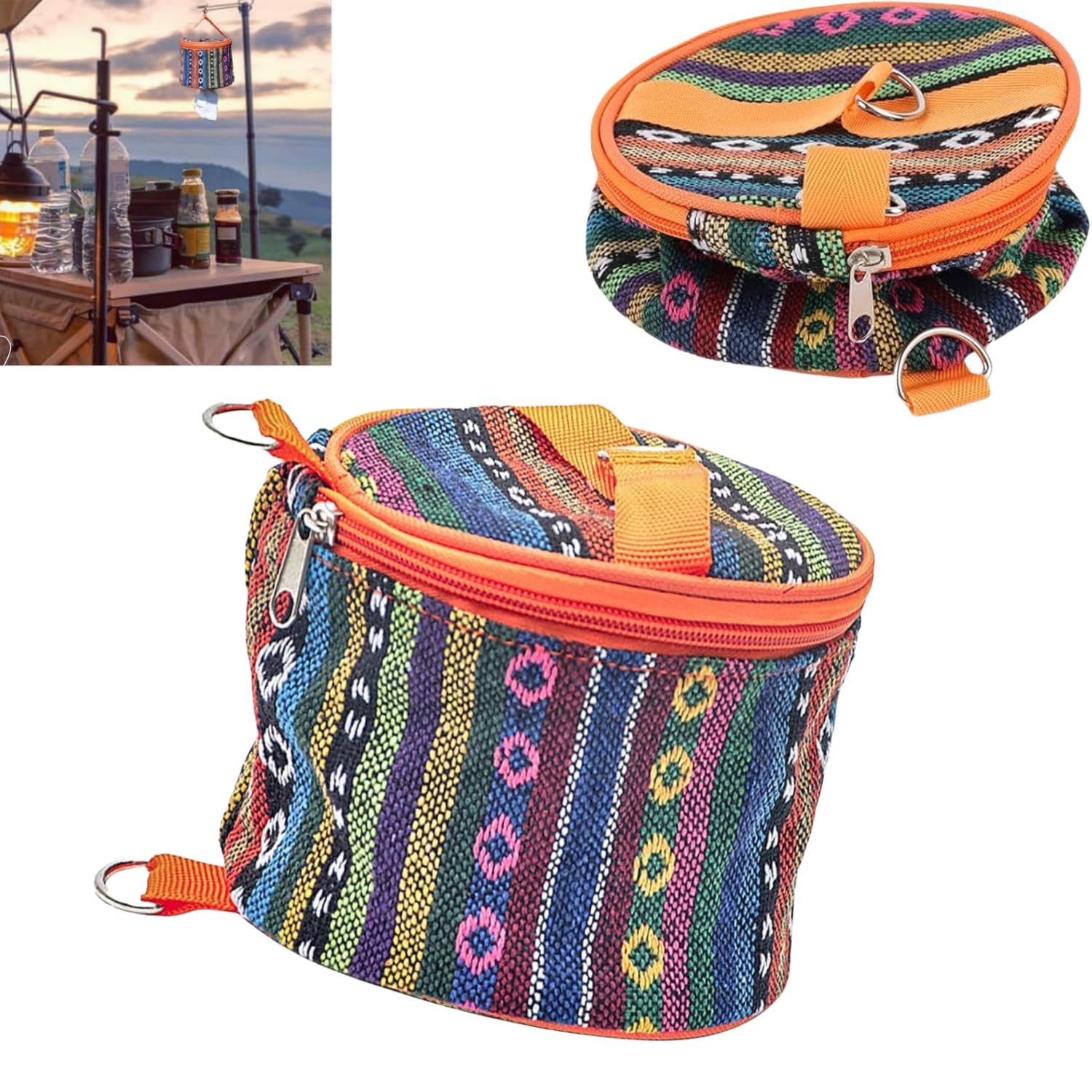 JFangZHZH Outdoor Tissue Box Camping Toilet Paper Holder Hanging Cover Storage Case Roll Paper Bag,Outdoor Toilet Paper Storage Holder Tissue Roll,for Tent RV Picnic Travel