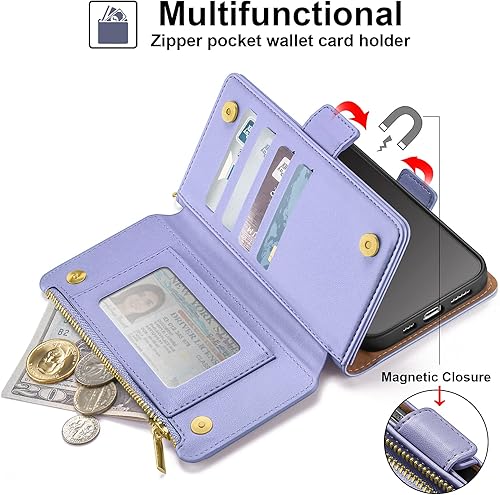 Miniatura 9 de Antsturdy Funda compatible con Motorola Moto G 5G 2023 con tarjetero para mujeres y hombres, funda de teléfono con bloqueo RFID, piel sintética, a