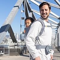 Vista 6 de Beco Portabebés para niños pequeños (20 a 60 libras) con malla 3D transpirable y asiento extra ancho, estilo mochila y transporte frontal - Mochila