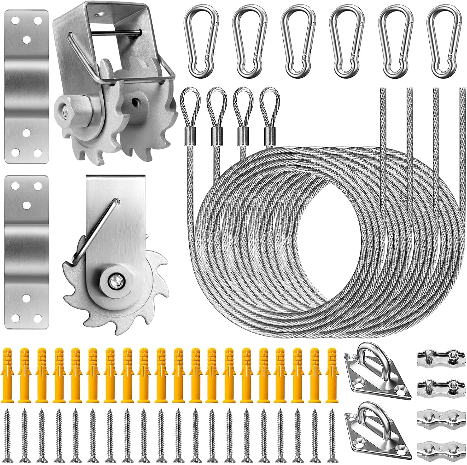 Duerer Sun Shade Sail Hardware Kit Winch Set for Rectangle