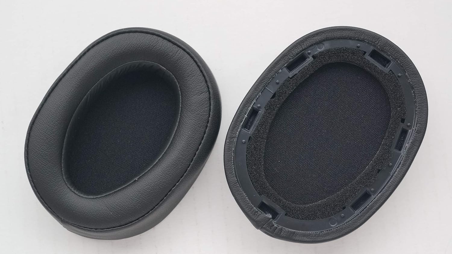 Ear Pad Leather Cushion Repair Parts for Sony MDR-100ABN Headphones mdr100abn WH-H900N Headset (Black)
