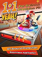 Vista 5 de Protector de pantalla para Switch 2, vidrio templado de protección de grado militar 10H con protección ocular para Nintendo, [actualización 2026]