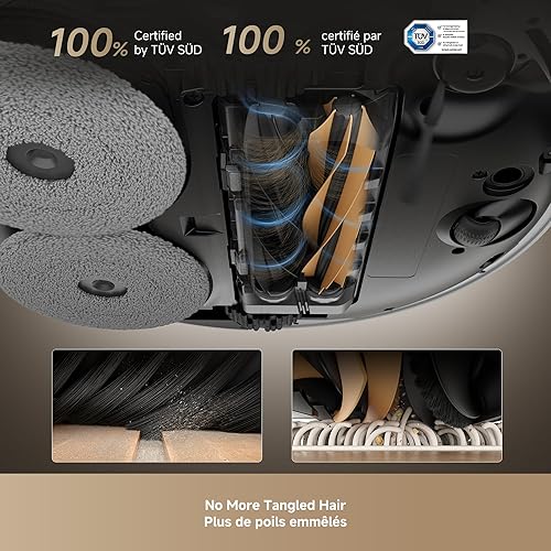 Miniatura 4 de DREAME Robot aspirador y trapeador ultra completo X50 con vacío automático y trapeador autolimpiante, succión de 20,000 Pa, evitar obstáculos y