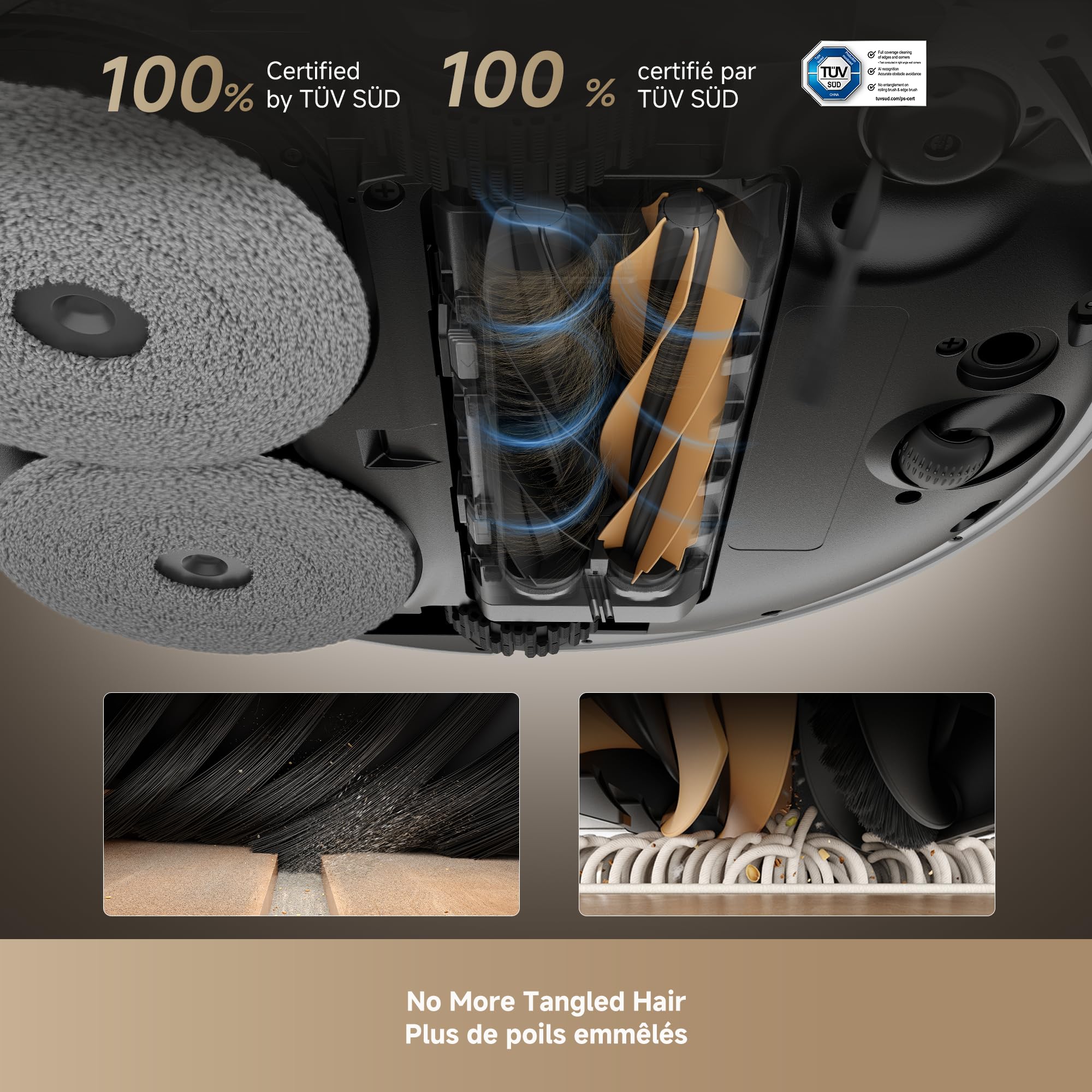 DREAME X50 Ultra Complete Robot Vacuum and Mop with Auto-Empty and Mop Self-Cleaning, 20,000Pa Suction, Obstacle Avoidance and 360° Navigation, Corner to Edge Deep Cleaning, Detangling Brush (White)