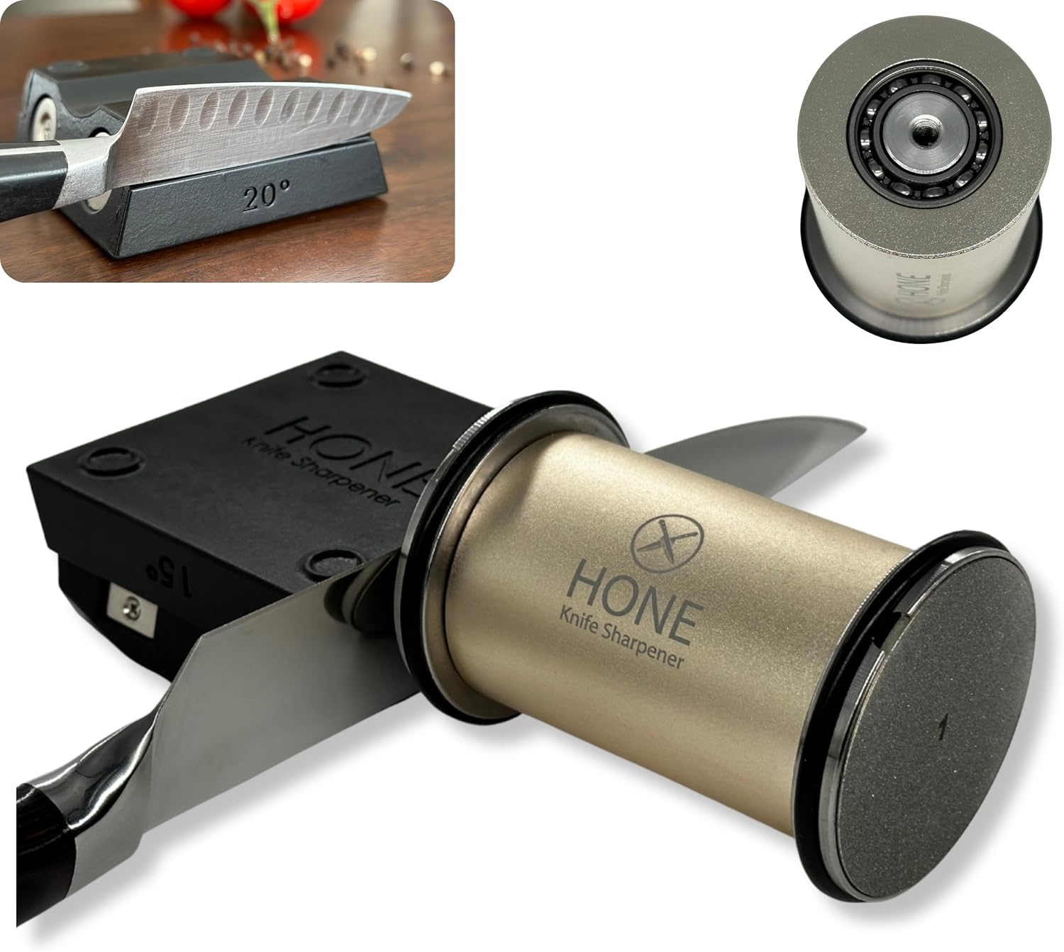 ππ’π‘π Knife Sharpener: Engineered in Canada, Knife Blade Repair and Restoration Tool with Ball Bearings and Detachable Dual-Sided Diamond Sharpening Plates. ππ’π‘π Knife Sharpener: Engineered in Canada, Knife Blade Repair and Restoration Tool with Ball Bearings and Detachable Dual-Sided Diamond Sharpening Plates.