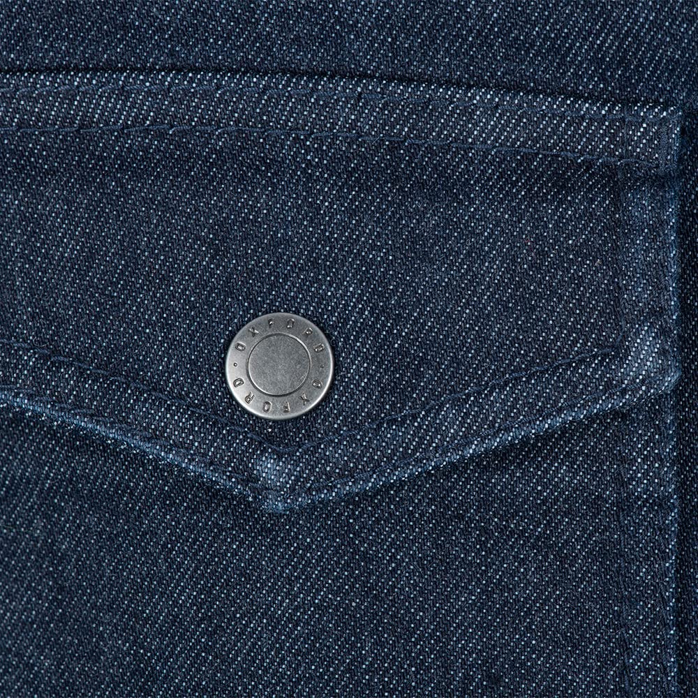 Oxford Products Oxford Original Approvato AA Rated Camicia da Equitazione Moto, Indaco, M Uomo