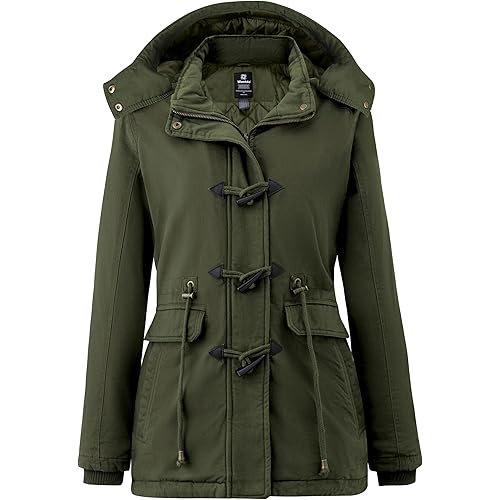 wantdo Women's Winter Thicken Jacket Cotton Coat with Removable Hood
