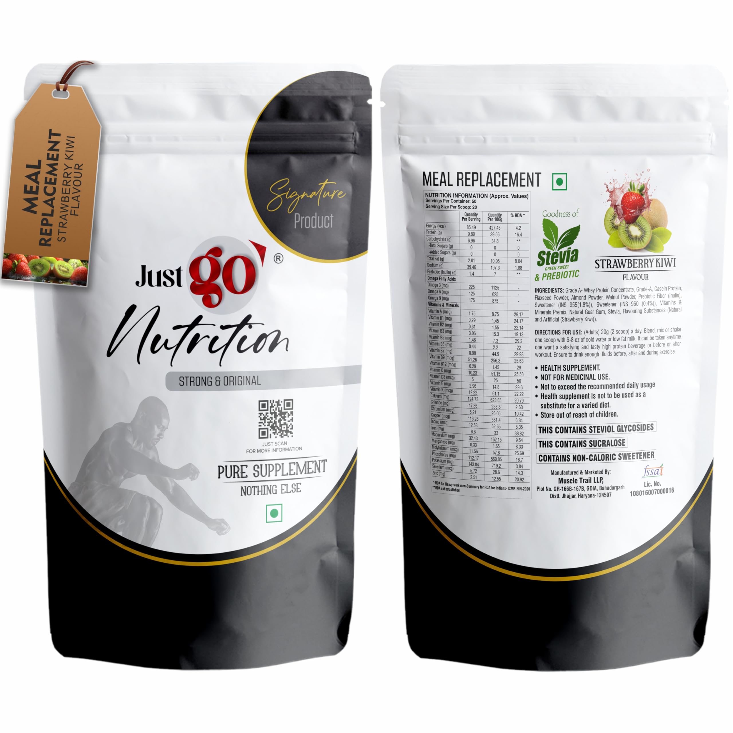 Meal Replacement Powder - 20 Servings | 20g in Each | 400gm | Convenient and Flavorful Meal Replacement Powder For Men And Women (Imported Ingredients) (Mango Tango) — Amazon image 12