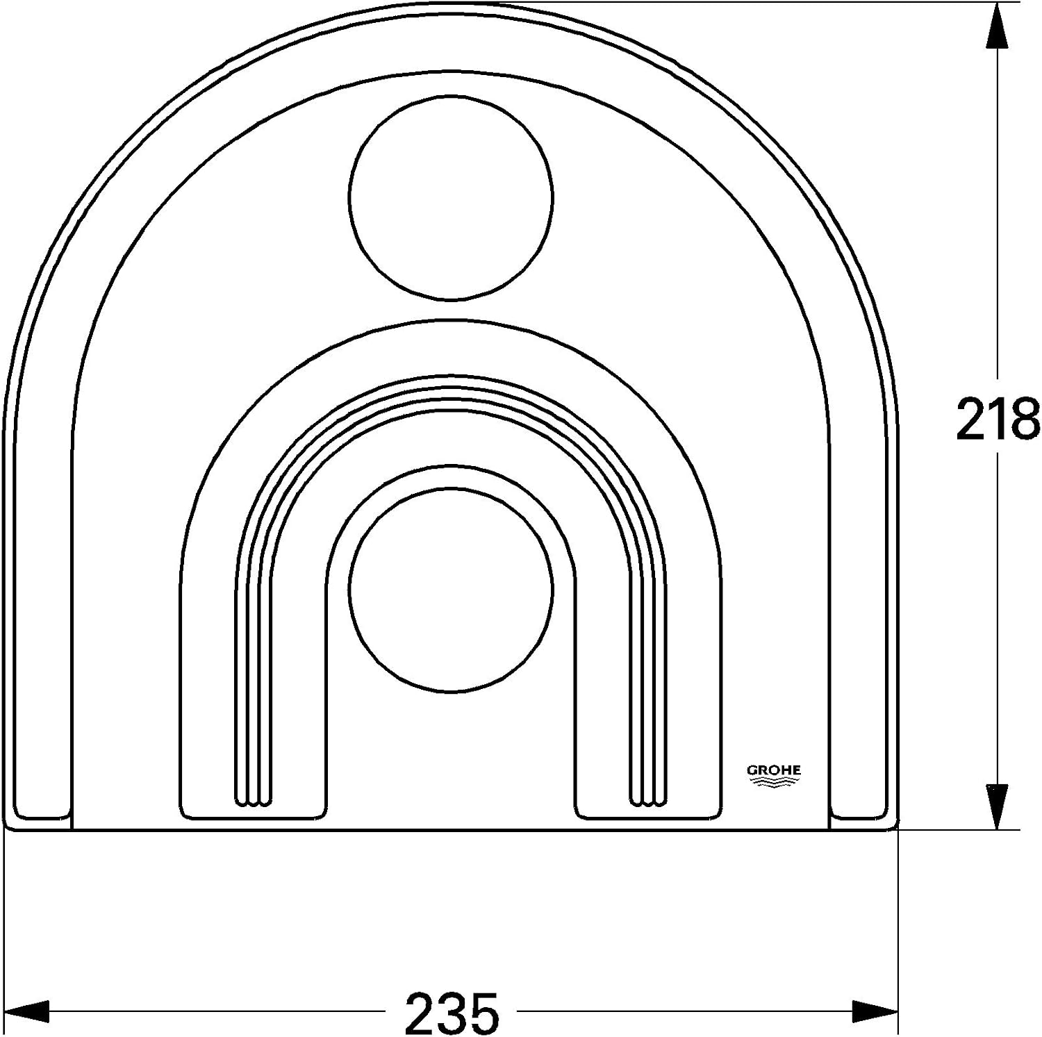 GROHE Flange Chrome/Matt Chrome 47463IP0, Silver - Image 3