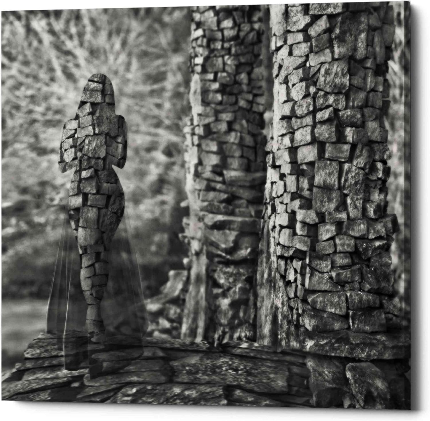 Epic Graffiti 'Mandalana' by Dariusz Klimczak, Canvas Wall Art, 12"x12"