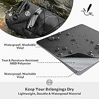 Vista 2 de STOVER 5/10/25/30/40/55L Waterproof Dry Bag- Roll-Top Backpack w/Phone Case- Kayaking, Hiking, Camping, Boating- Men/Women