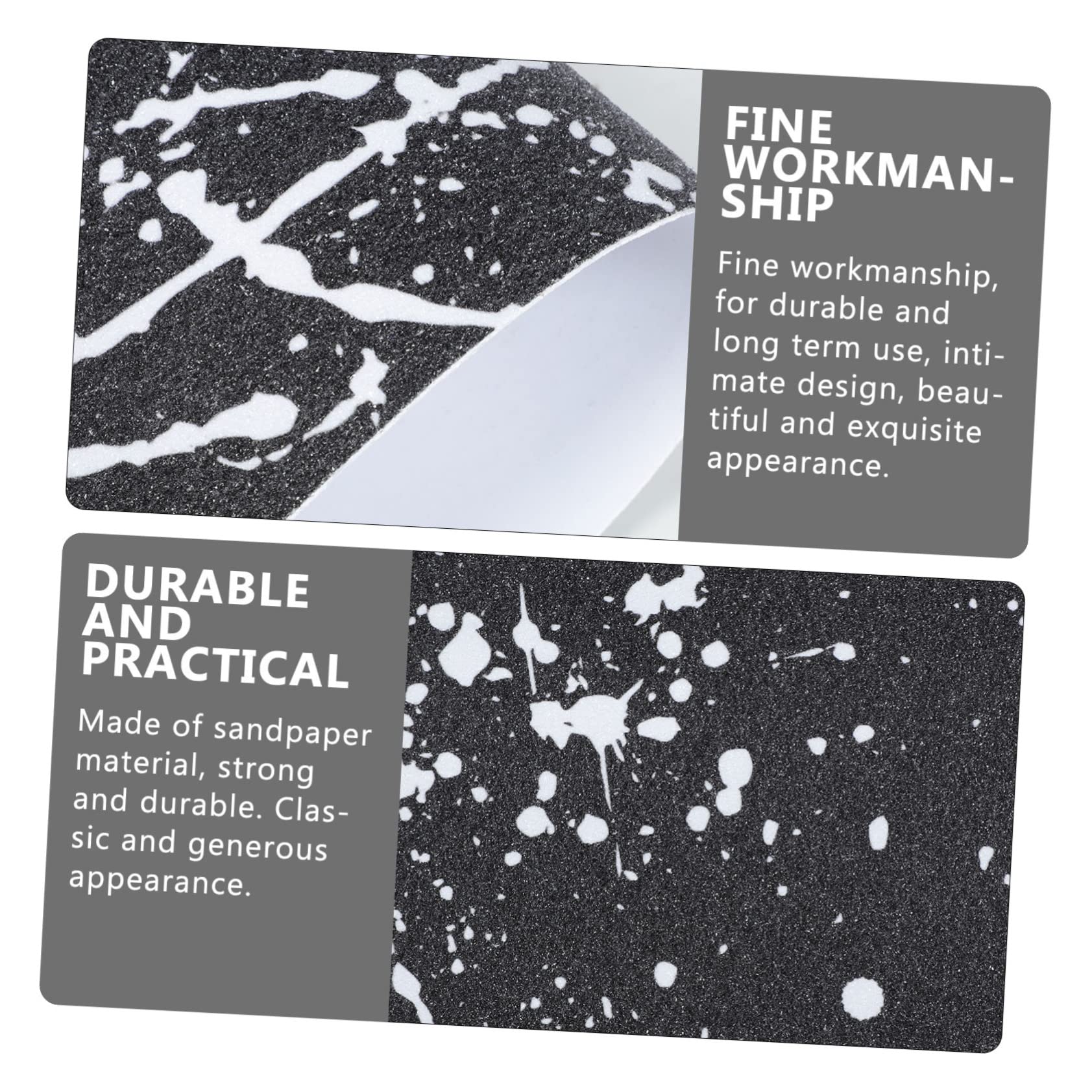 Sosoport 3stücke Scooter Grip Tape Wasserdichtes Sandpapier Für Skateboards Dekorativer Aufkleber Rutschfeste Oberfläche Für Besseren Und Einfach Zu Entfernen Rückstände