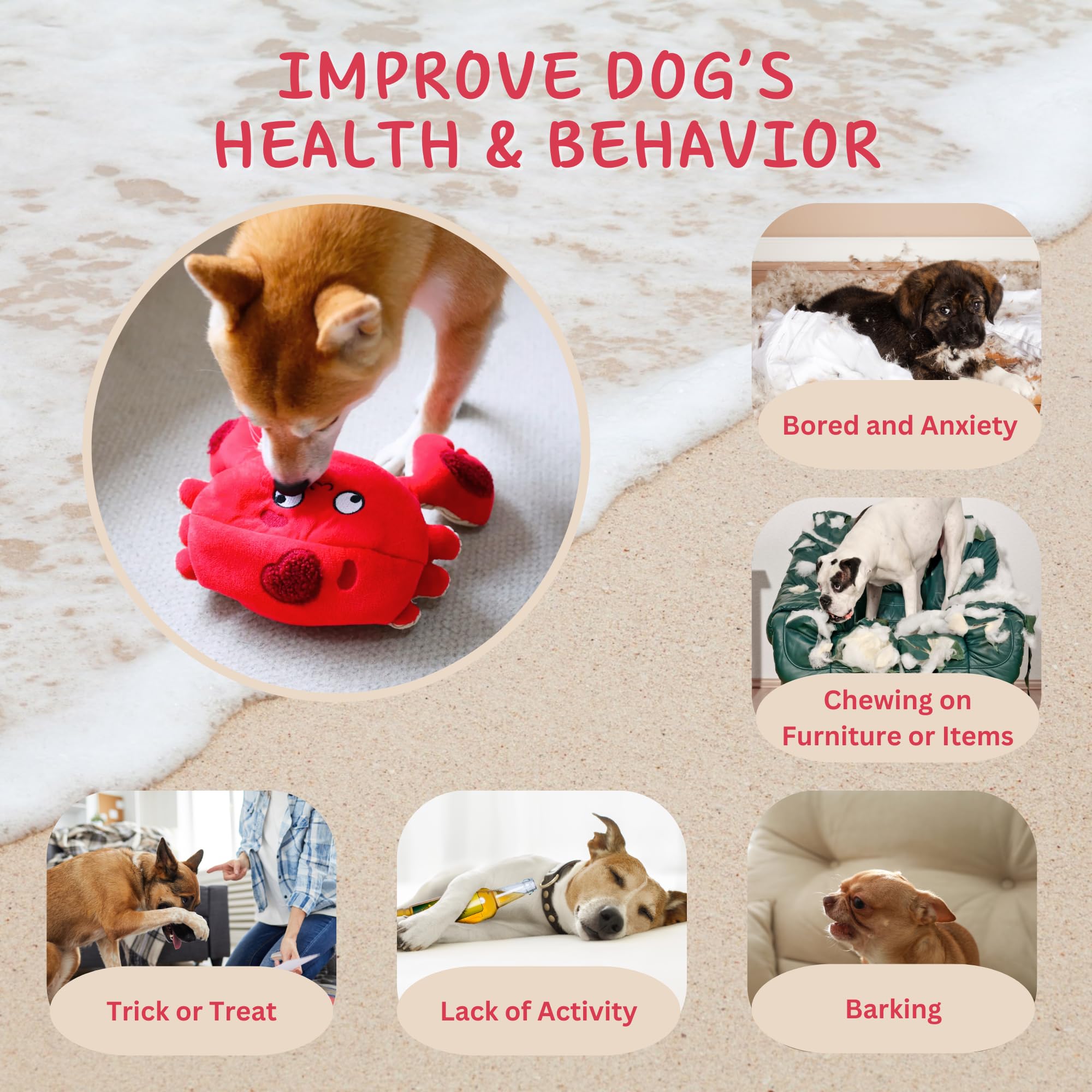 Juguetes masticables chirriantes para perros, rompecabezas para entrenamiento de coeficiente intelectual, juguetes interactivos para perros, juguetes duraderos para tirar de la guerra para