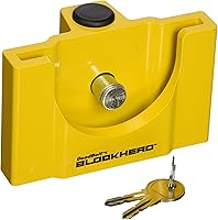 C.T. Johnson TCL3-YL Deadbolt Blockhead Trailer Coupler Lock - Heavy-Duty Aluminum for 2" & 2-5/16" Flat Lip Couplers