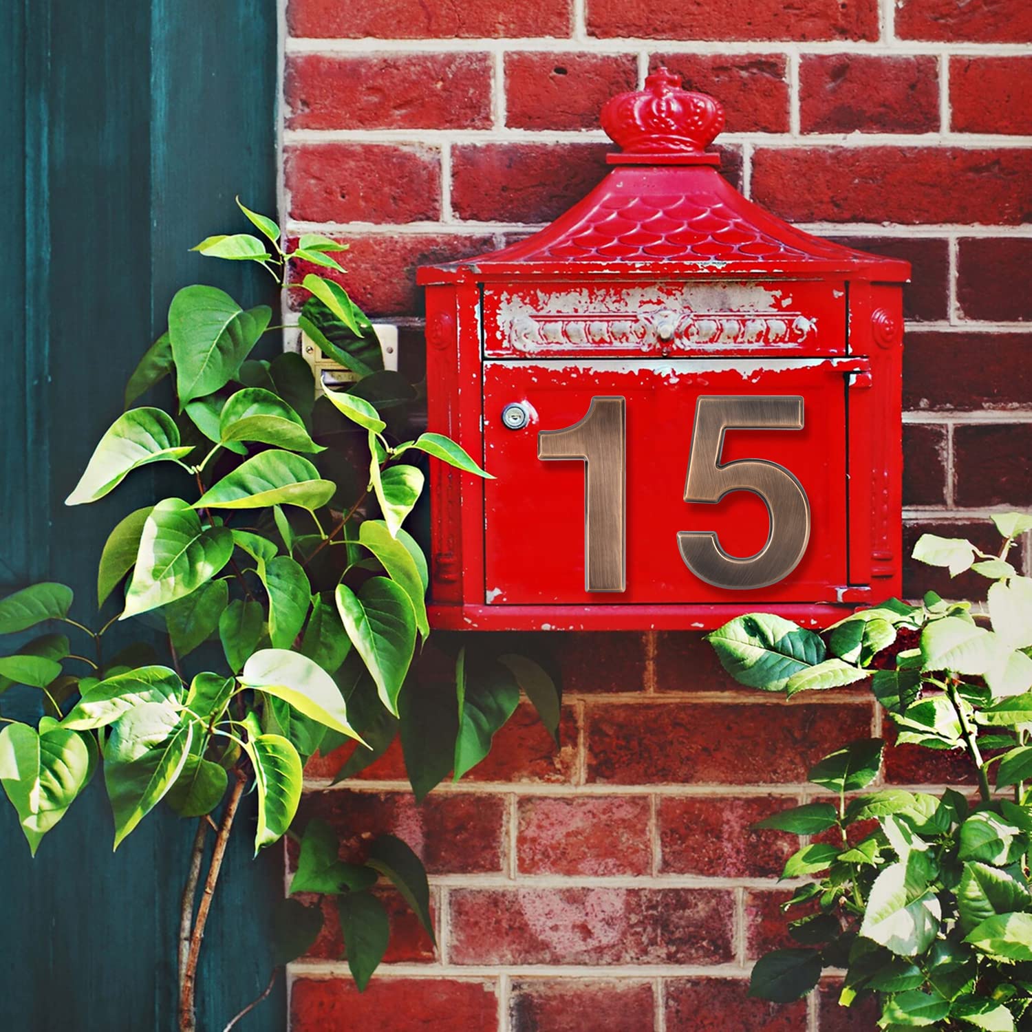 10 Placas De Número De Casa, Autoadhesivas, Para Buzón, Puerta, Del 0 Al 9, Para Puerta, Apartamento, Hotel. | Leroy Merlin