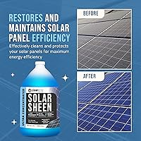 Vista 2 de Limpiador de paneles solares de 1 galón (hace 18.06 oz) - Solución de limpieza súper concentrada para vidrio, metal, madera y plástico - Elimina