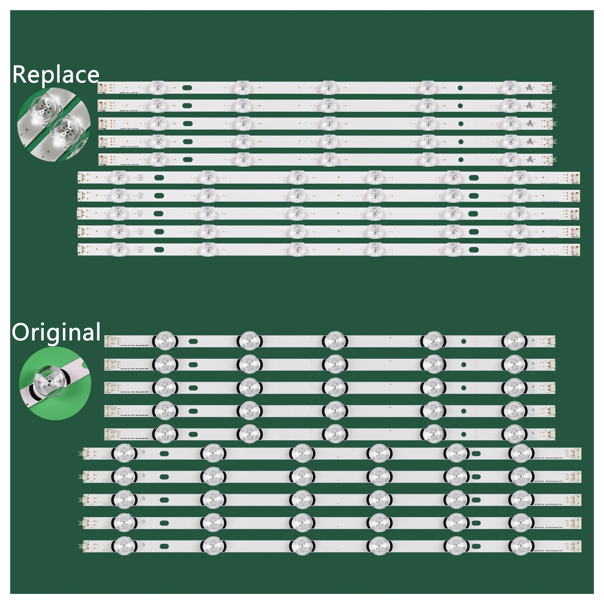 LED-Streifen for 55" 55LB585V 55LB6000 55LB620V 55LB626V 55LB628V 55LB630V 55LB580U-ZB 55LB650V AGF78401601(Replace)