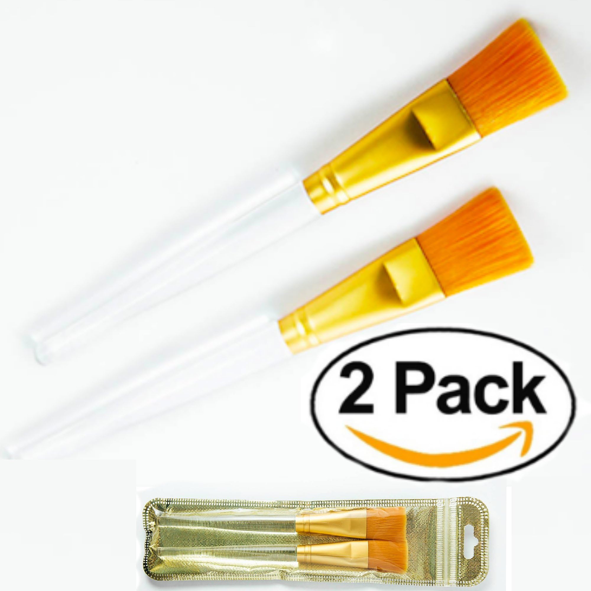Mask Brush - 2 Pack Facial Mask Brush for Mud, Dead Sea, Peel Off and Clay Masks