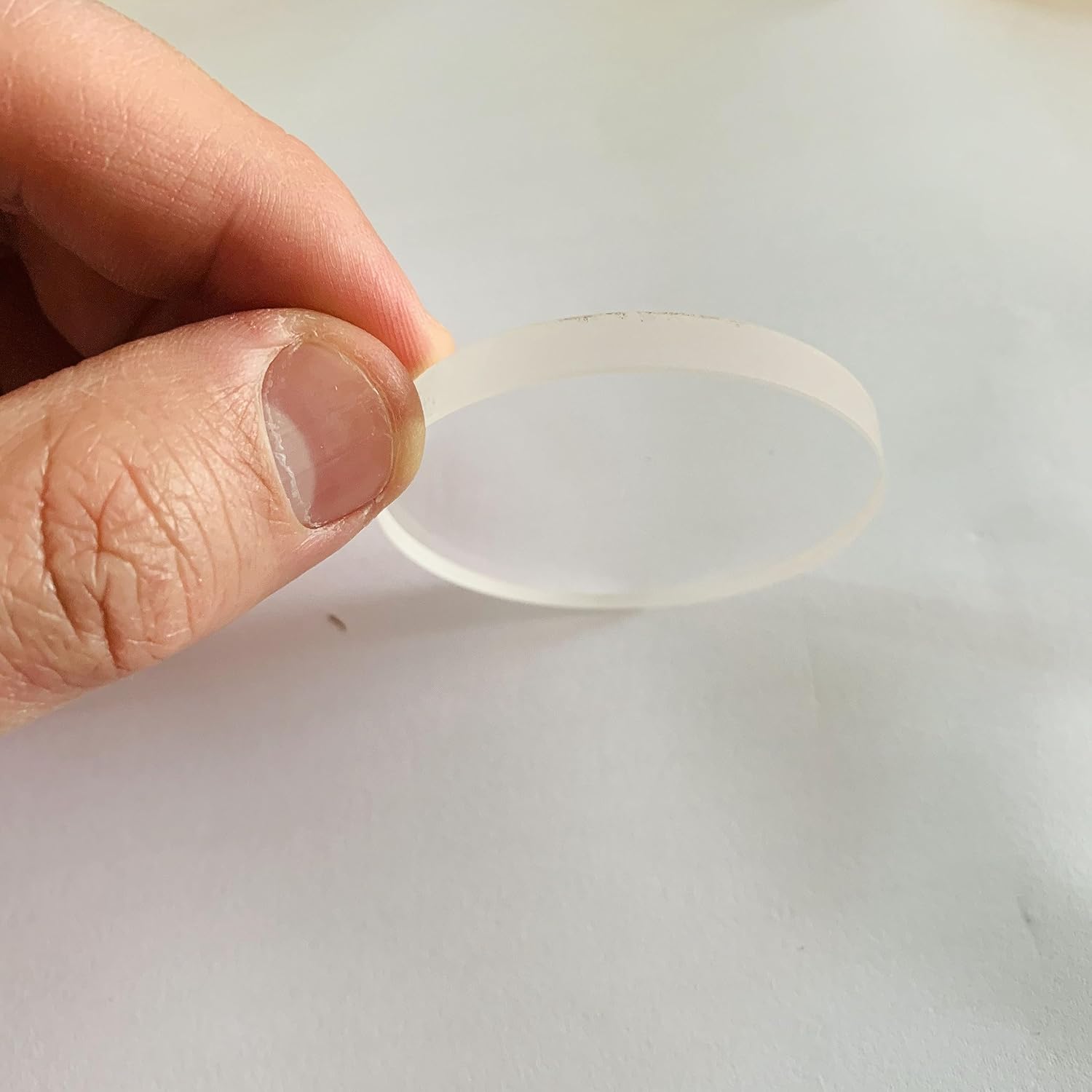 5Pcs Total Transparent Quartz Window Glass Size Diameter 50mm and 6mm Thickness