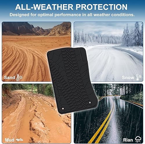 Miniatura 10 de Forros de carga personalizados para Jeep Wrangler JK Unlimited JKU 4 puertas Sahara Rubicon 2011 2012 2013 2014 2015 2016 2017 2018 alfombrillas de