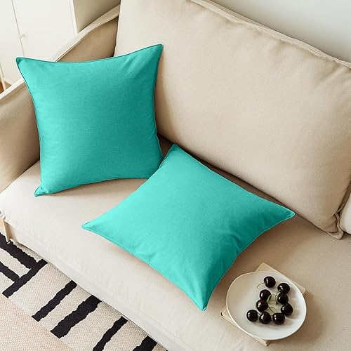 Miniatura 5 de NiNi ALL Juego de 2 fundas de almohada impermeables para exteriores, decorativas, casa de campo, jardín, fundas de cojín sólidas para patio, tienda