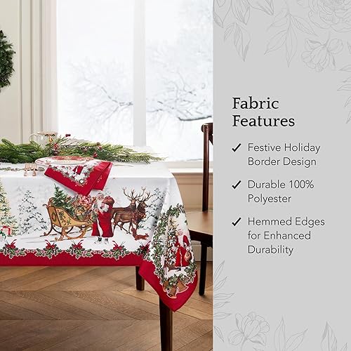 Miniatura 10 de Elrene Home Fashions Villeroy & Boch Toy Fantasy Holiday - Camino de mesa diseñado para fiestas, 13 x 70 pulgadas, multicolor