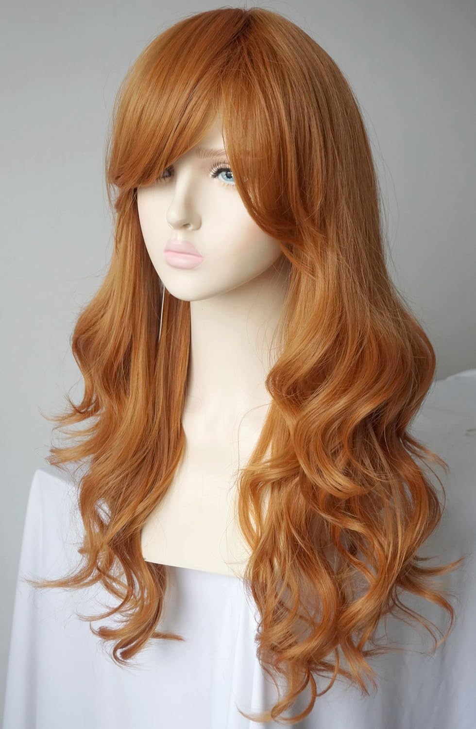 Ginger wigs for women, Long Ginger wig De costume wig Synthetic Wigs Wavy Curly 28 inches for Girl and women Nami costume Halloween costume Wig for Women (3289-2) - Image 2