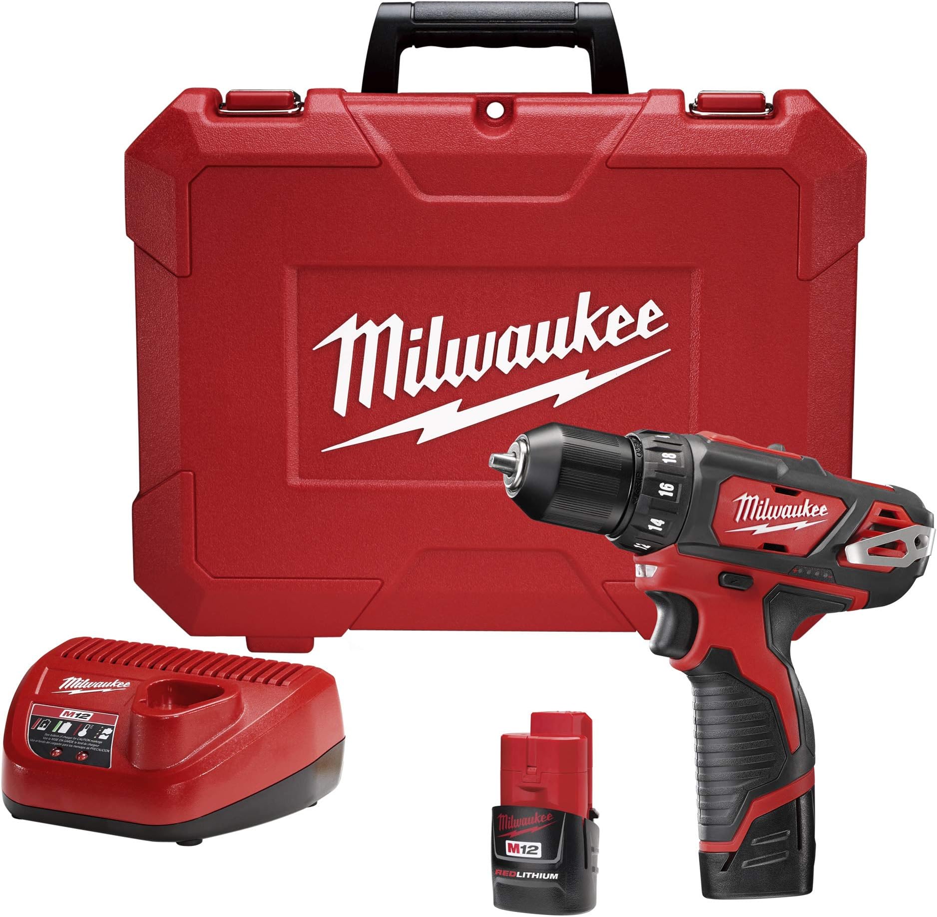 Milwaukee Electric Tools Drill Driver Kit 3/8In M12 2407-22