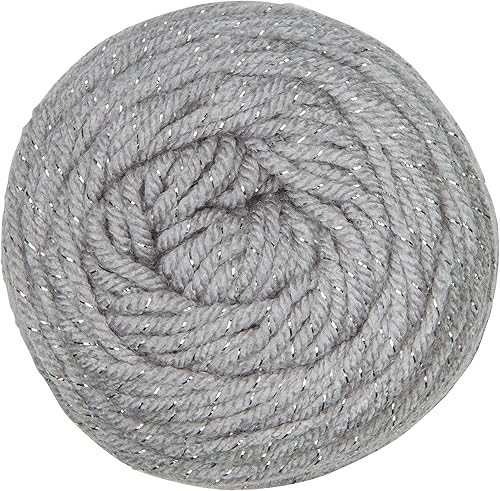 Miniatura 9 de Red Heart - Ovillo metálico Super Saver Metallic de color rojo, paquete de 3 unidades de 5 onzas, acrílico, mediano número 4 (lana peinada), 255