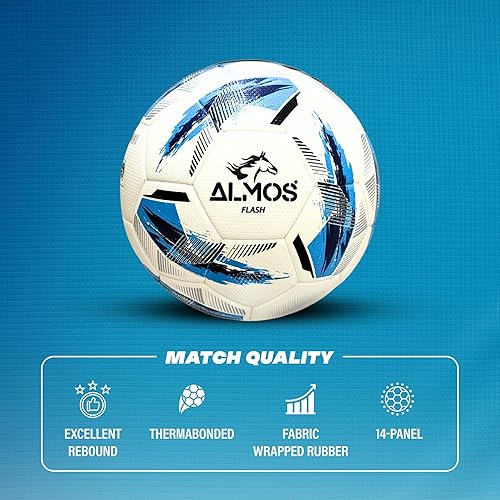 Miniatura 4 de Almos Flash Match - Balón de fútbol para club, ligas, entrenamiento, rendimiento de partidos, fútbol en interiores y exteriores, adecuado para