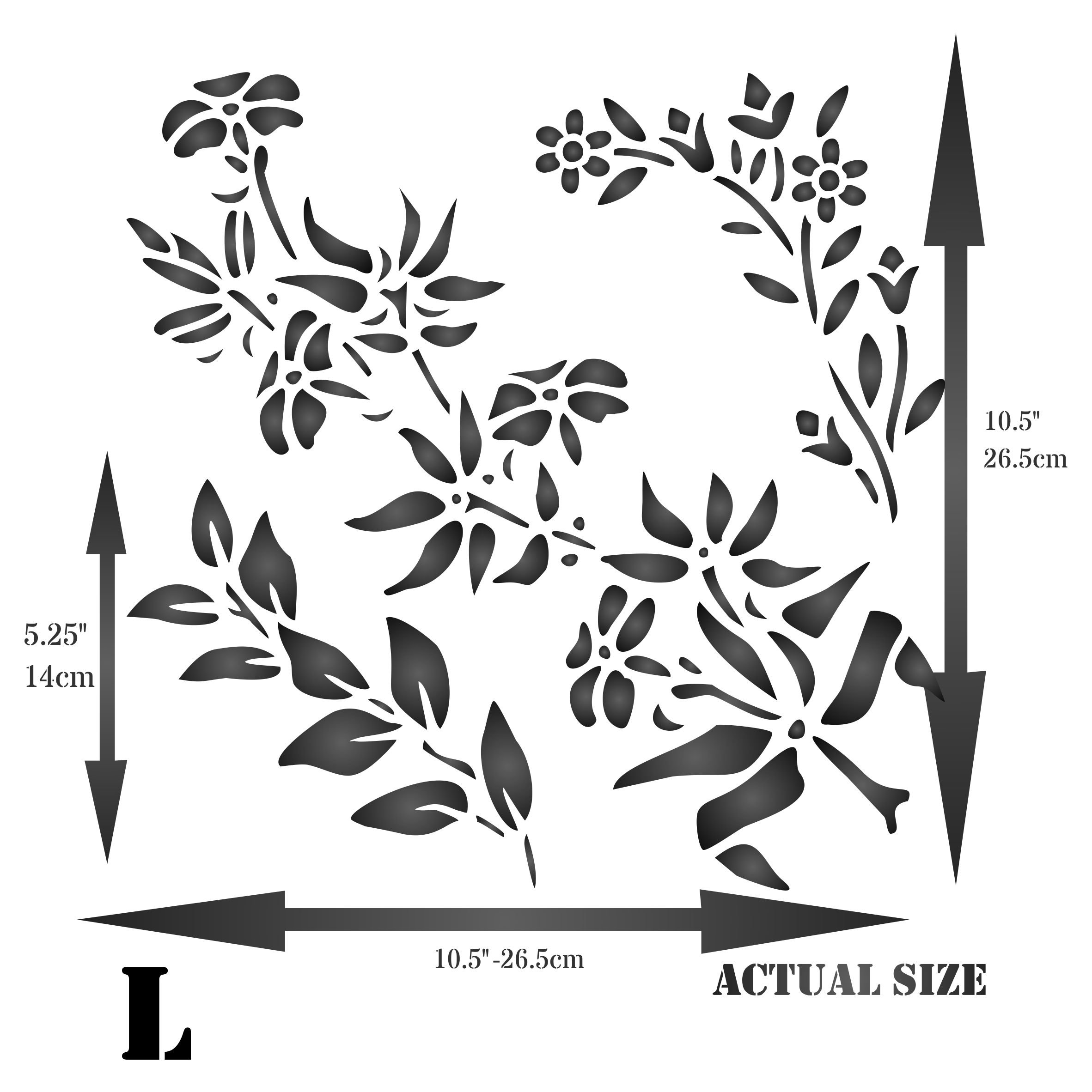 12 PZ STENCIL vuoti modelli di disegno modelli di pittura rocce EUR 21