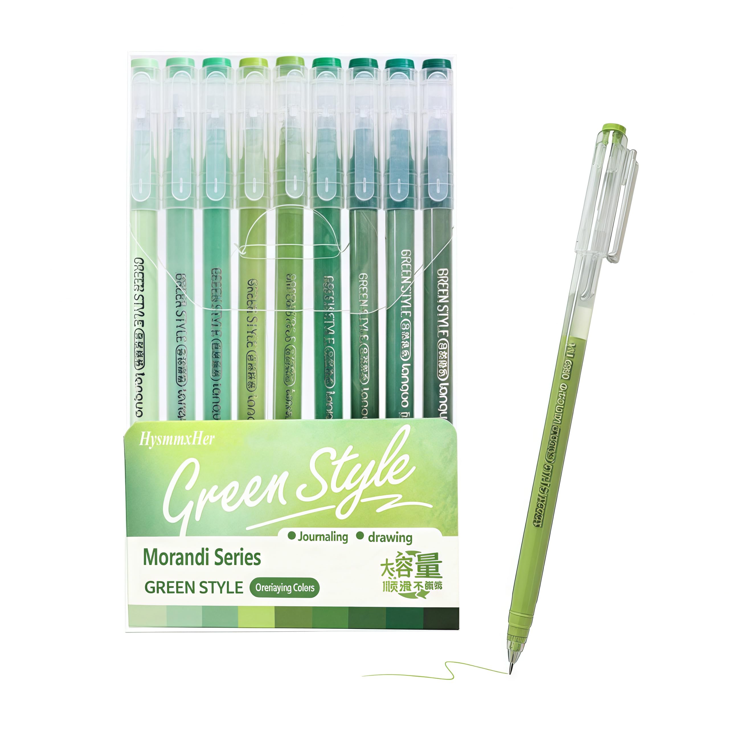 9 Colored Gel Pens Set, 0.5mm Fine Point for Black Paper & White Paper, Pens for Journaling, Adult Coloring Books, Bible, Drawing, Note Taking, Art &