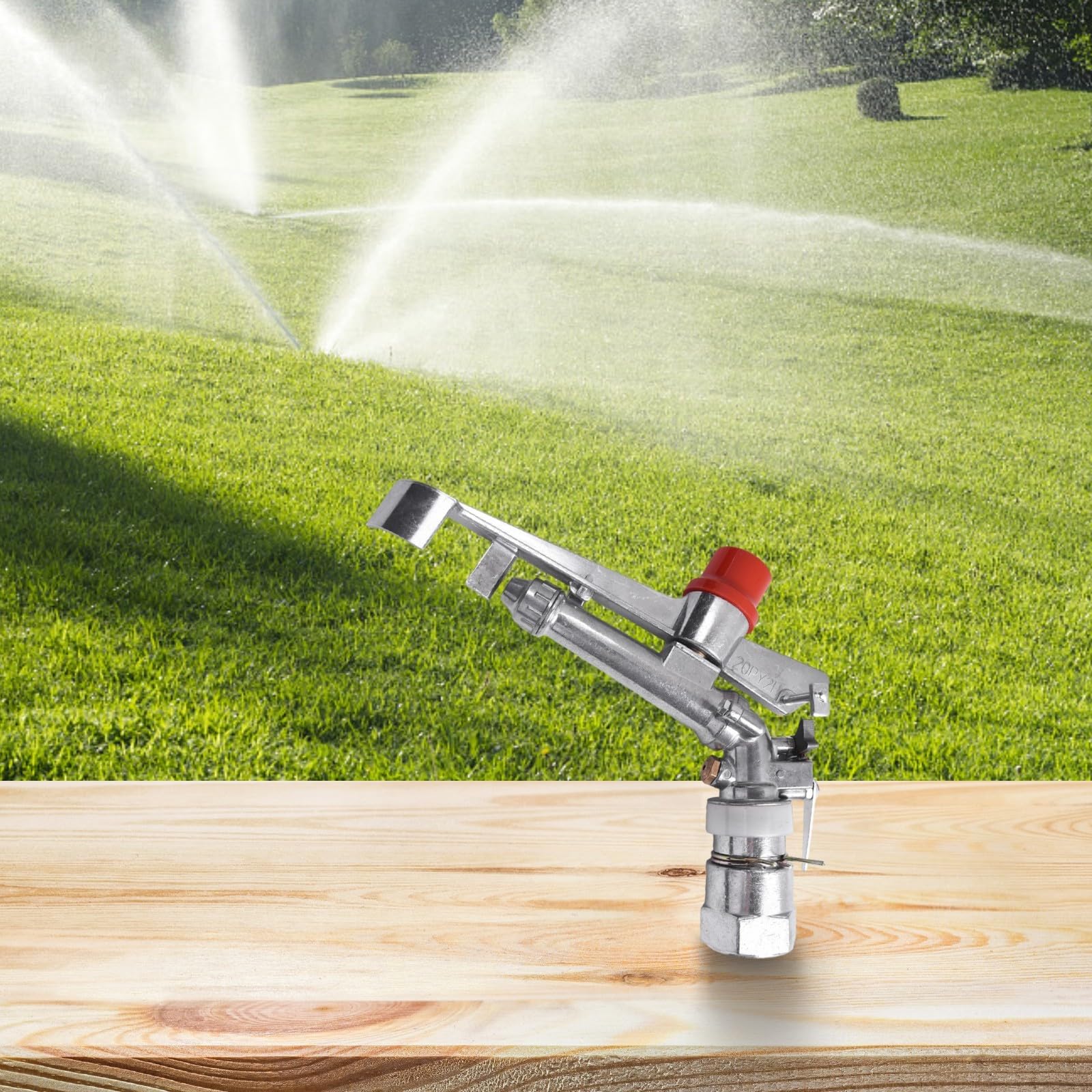 Arroseur de jardin, 2,5 cm, arroseur automatique de pelouse, grande surface réglable de 35 à 40 m, pour arroser la pelouse, les plantes, les fleurs, les légumes