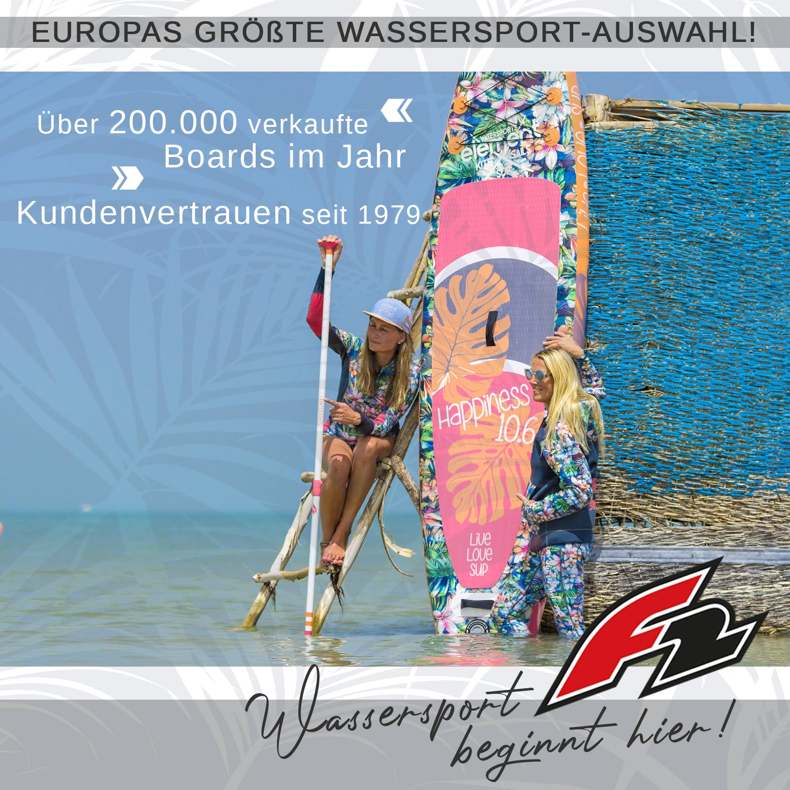 F2 Stand Up Paddle Board AXXIS Damen Ltd. Edition SUP Set Größe wählbar 2024/25