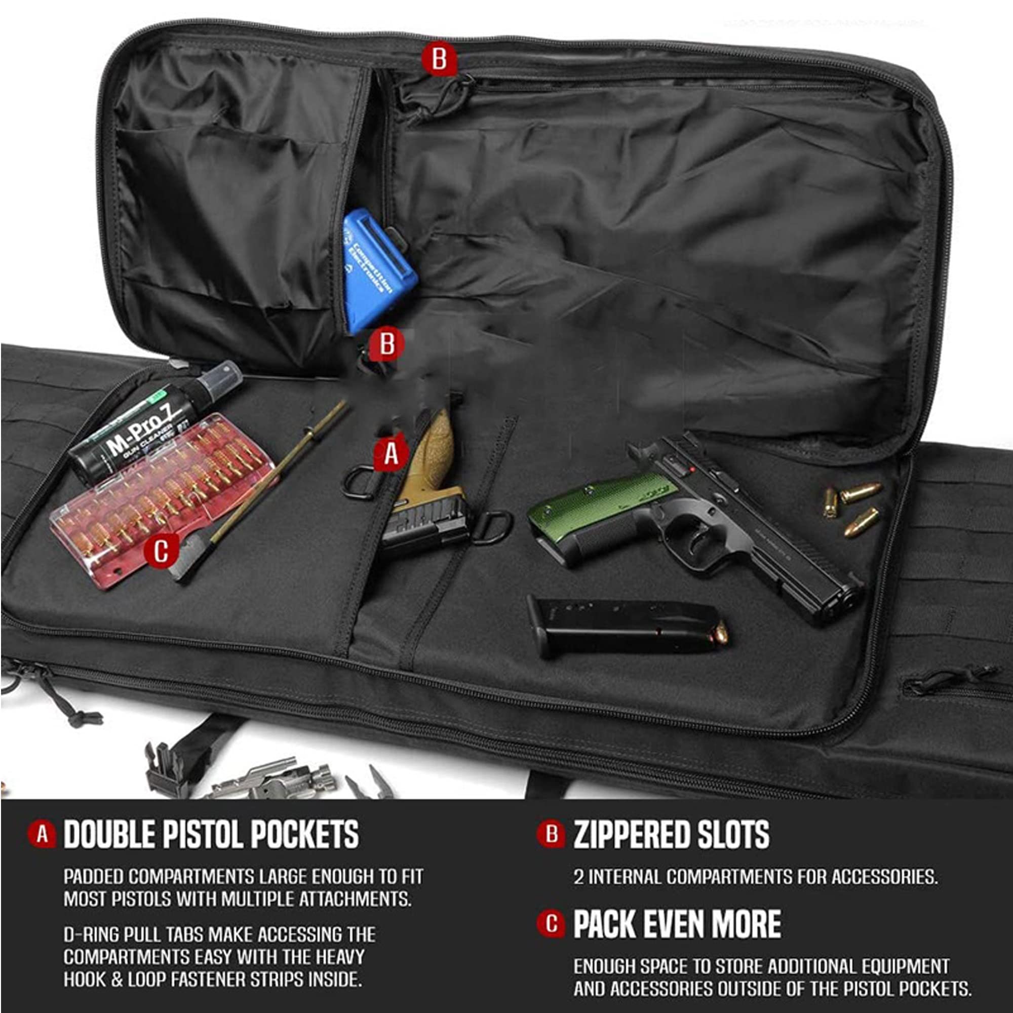 Fucile Borsa, Custodia per Fucile Ad Aria Compressa, Custodia Porta Fucili Armi, Custodia Doppia per Fucile, Borsa per Armi, Sport Fodero per Fucile da Caccia per Caccia Tiro Pesca