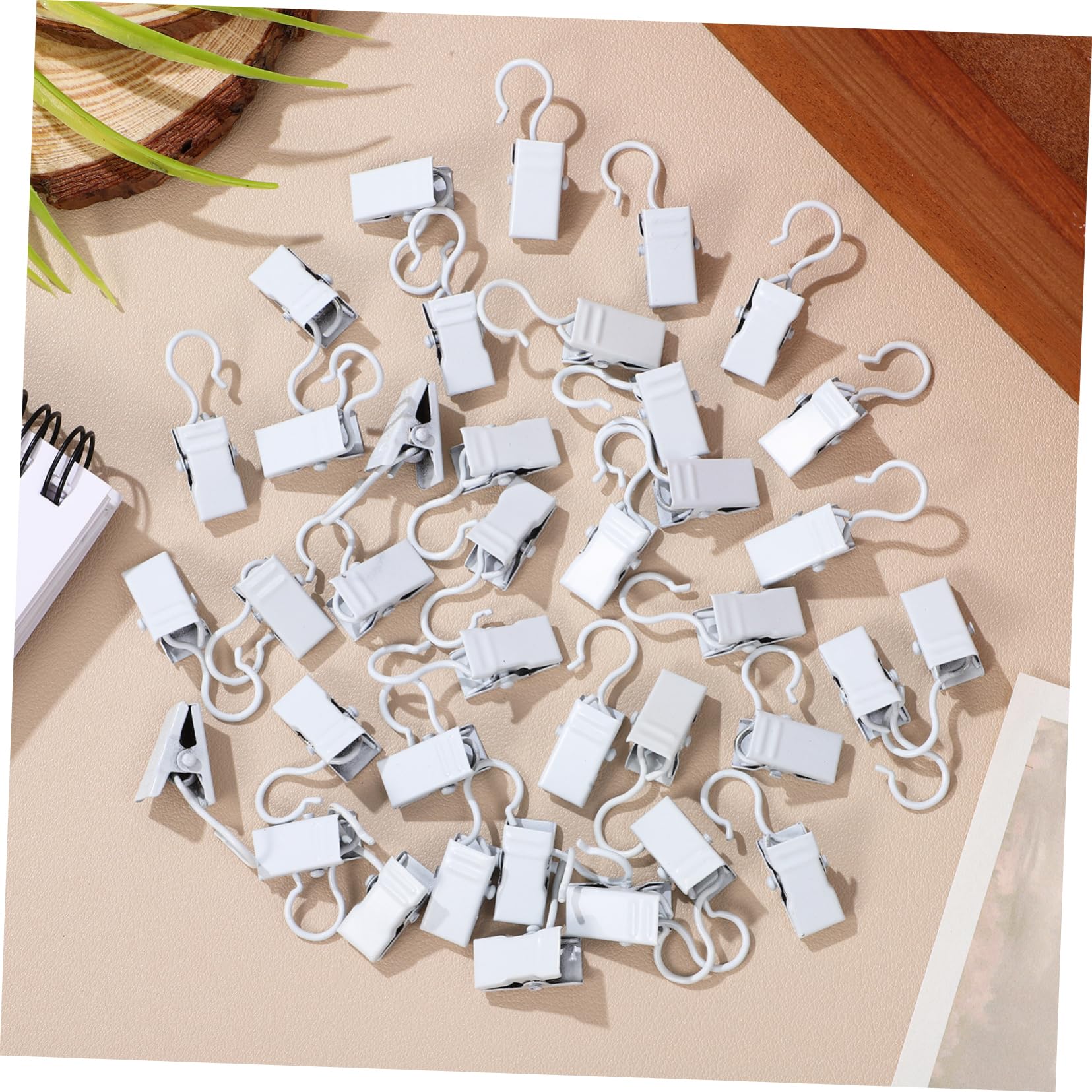 Ipetboom 40Pcs Hook Clips Versatile Curtain and Photo Hangers for Clothes Party Lights and Home Decor Easy to Use Multi Functional for Various Hanging Needs