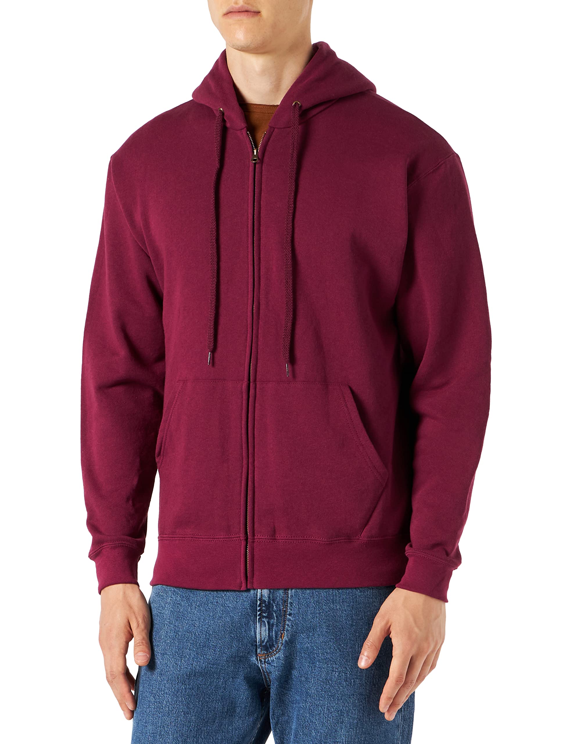 Fruit Of The Loom Men's Burgundy Classic Hooded Sweatshirt, 3XL