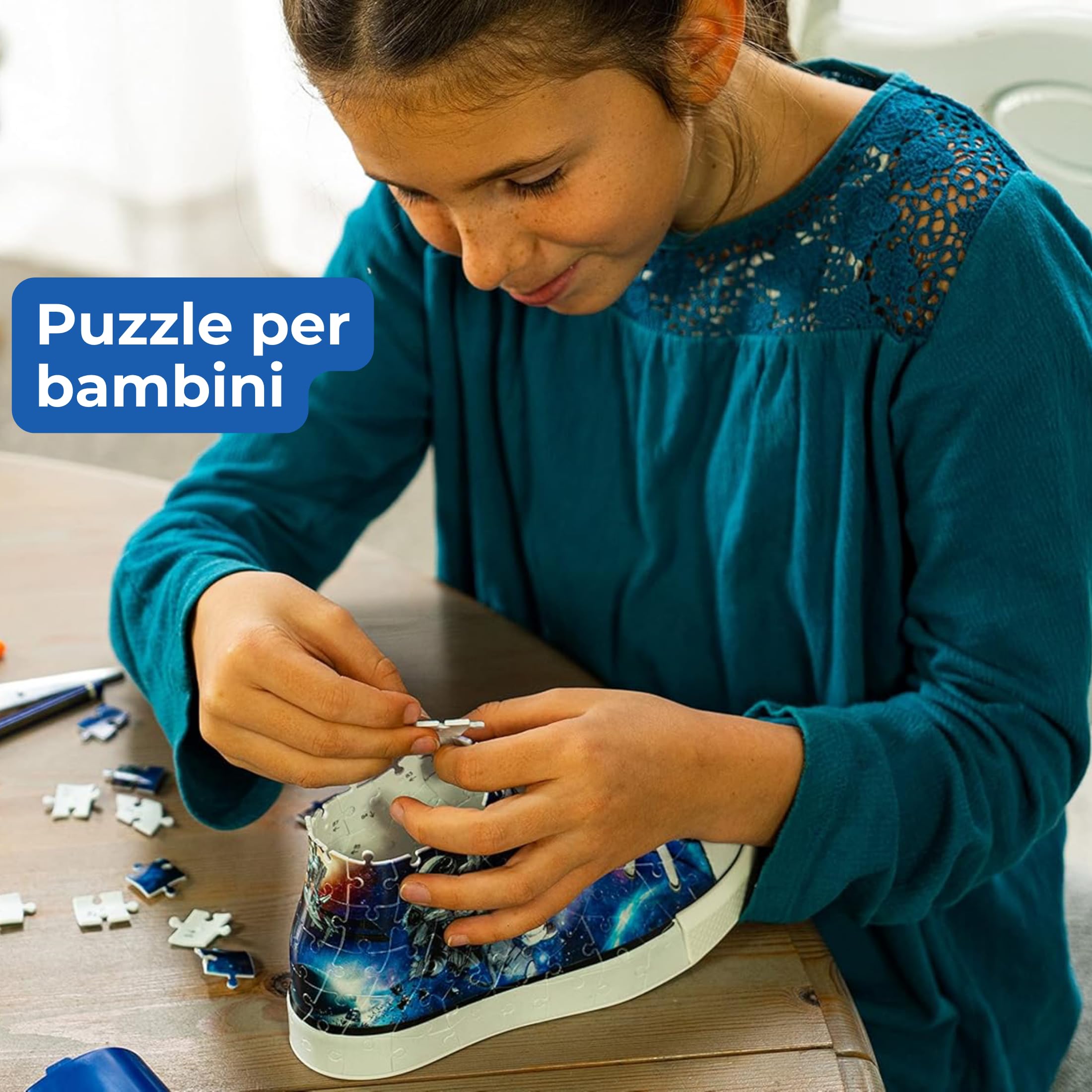 Ravensburger - Puzzle 3d Portapenne Sneaker Union Jack | Puzzle 3d Bambini A Partire Dagli 8 Anni | Modellismo Da Costruire Bambini Di 112 Pezzi | Regalo Bambino 8 Anni E Più
