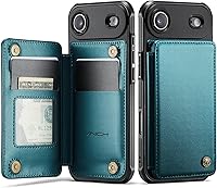 Vista 60 de Vinich Funda tipo cartera para iPhone 11 con soporte para tarjetas, bloqueo RFID, ranuras de crédito, función atril, a prueba de golpes, para Negro