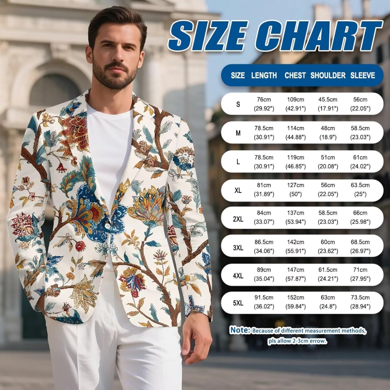 TOADDITDOBlazer Suit for Men Suit Jackets Lightweight Sport Coats One Button Business Wedding Prom Blazer with 2 Pockets