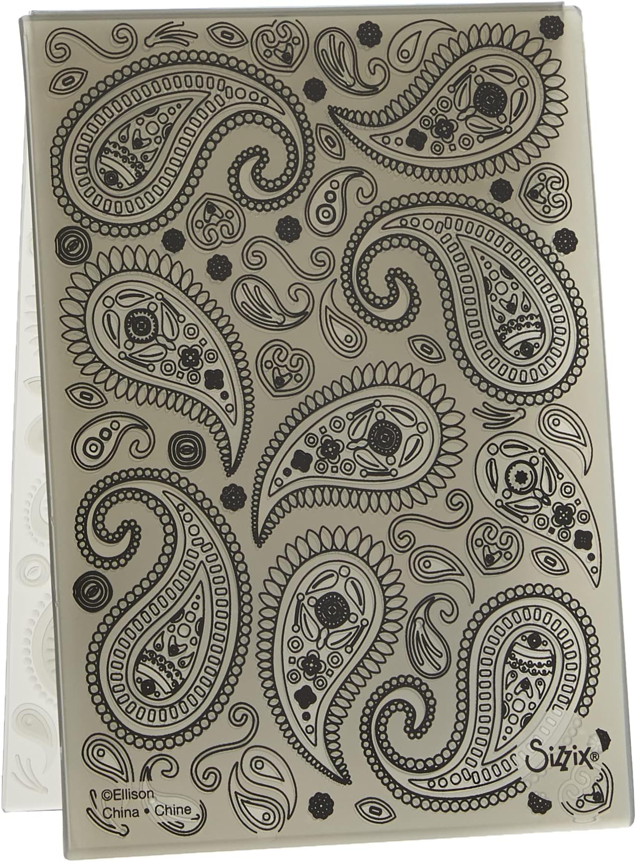 Sizzix 3-D Textured Impressions Embossing Folder Paisley by Georgie Evans, 664796, Multicolor, One Size