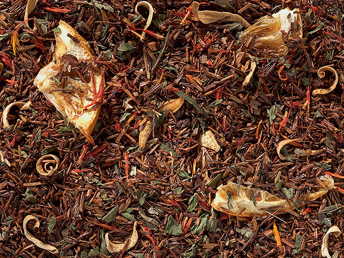 1kg - Rooibos - ORANGE-GRAPEFRUIT-MINZE - aromatisierte Rotbuschtee-Mischung