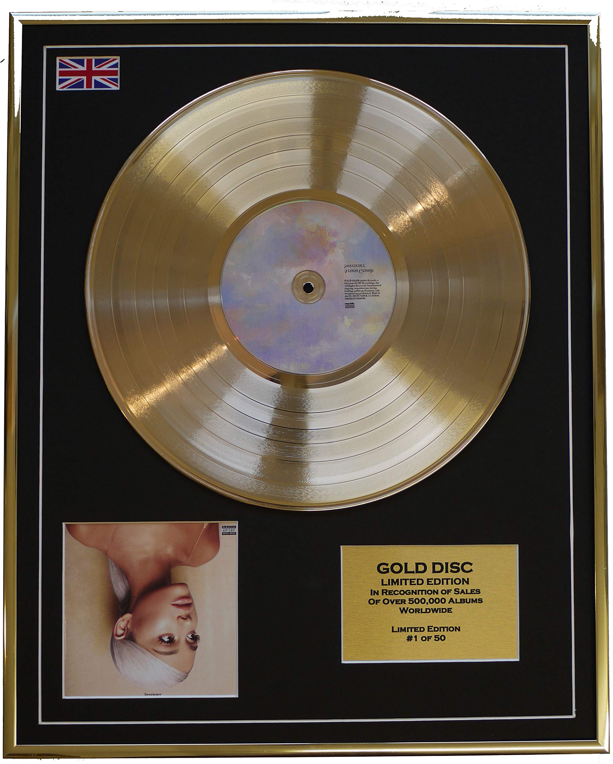 Ariana Grande/Edition Limitee/Cadre Disque d'or CD ET Vinyle/SWEETNER