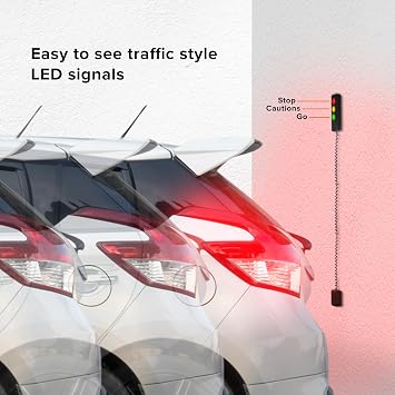 Armor All Advanced Garage Parking Aid with LED Light, Garage Parking Sensor with Color Changing Distance Indicator, Parking Sensor and Garage Stop Light Parking Aid for Safe Parking