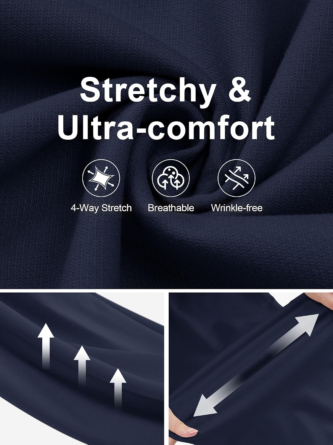 AVAMO Stretchy Work Pants High Waisted Slacks for Women Dress Pants Business Casual Pants Office Trousers with Pockets