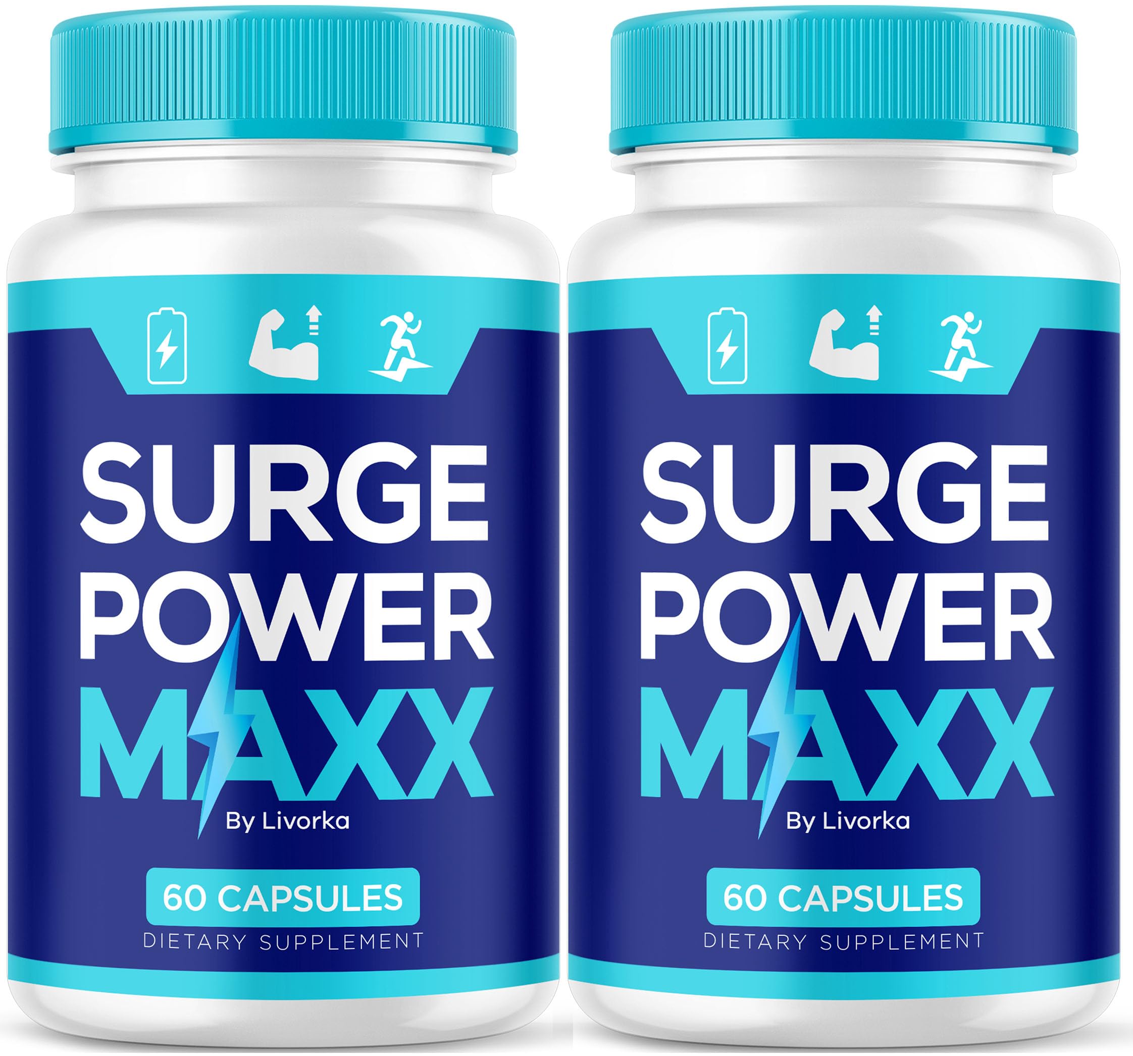 (2 Pack) Surge Power Maxx Supplement for Men, SurgePower Max Male Pills Formula, Premium All Natural Advanced Support, 120 Capsules for 2 Months
