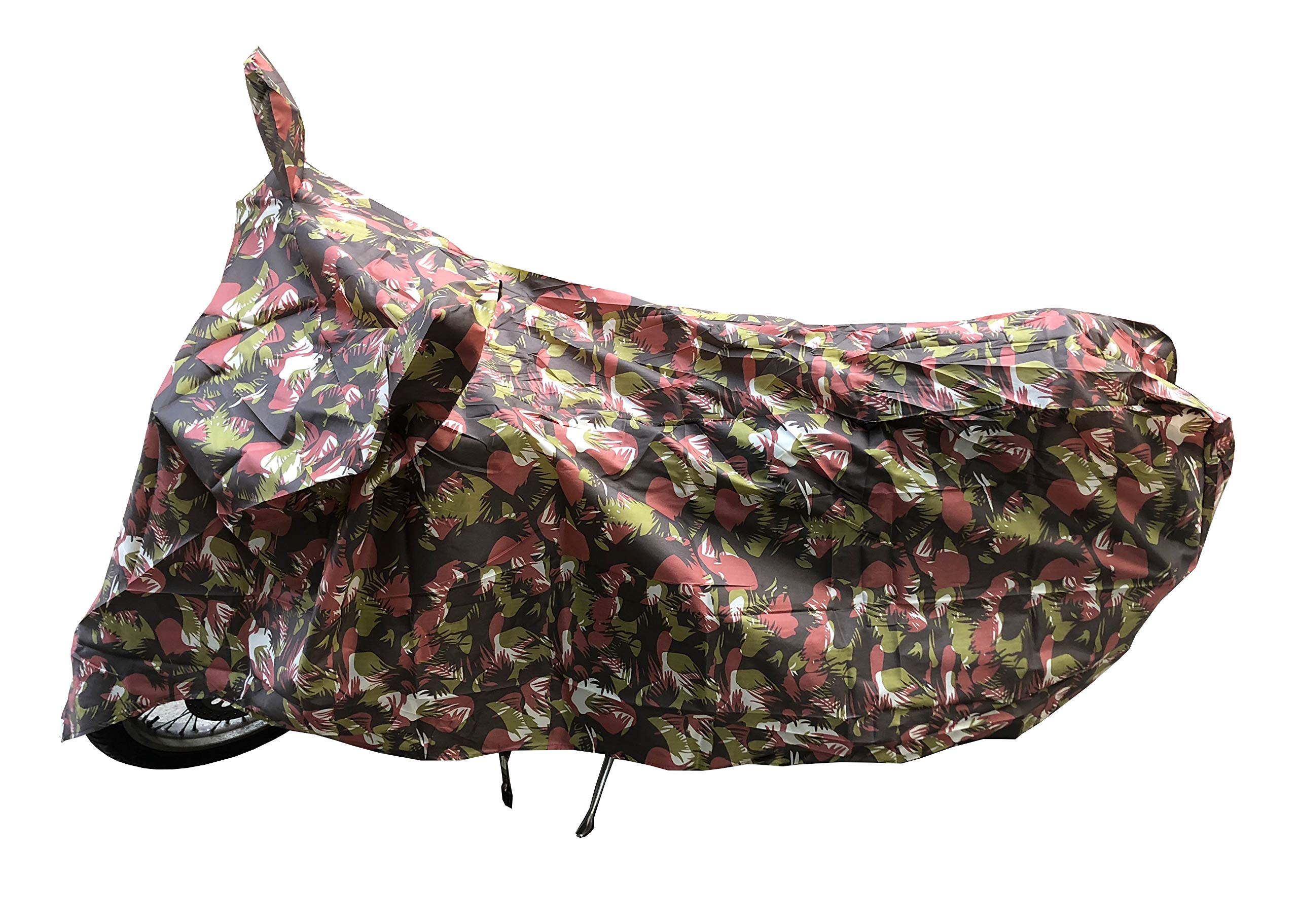 TricWay Bike Body Cover for Hero HF Deluxe with Water Resistant Polyester Fabric_Military