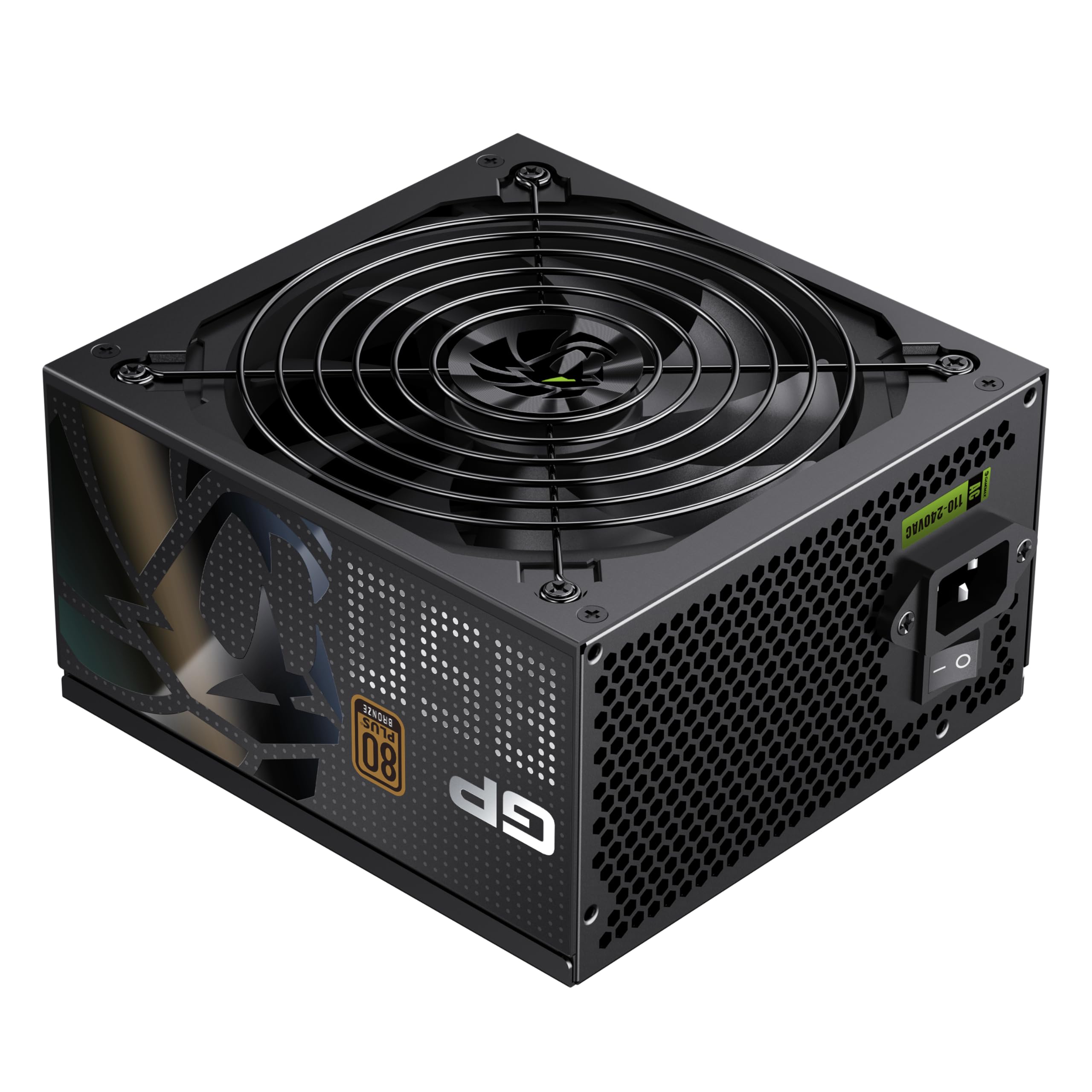 GAMEMAX GP 850B Netzteil PC 850W, Nicht-modular, 80 Plus Bronze, DC-to-DC, 140mm HDB Lüfter, Flache Schwarze Kabel, 9 Schutzfunktionen, 5 Jahre Garantie, Schwarz