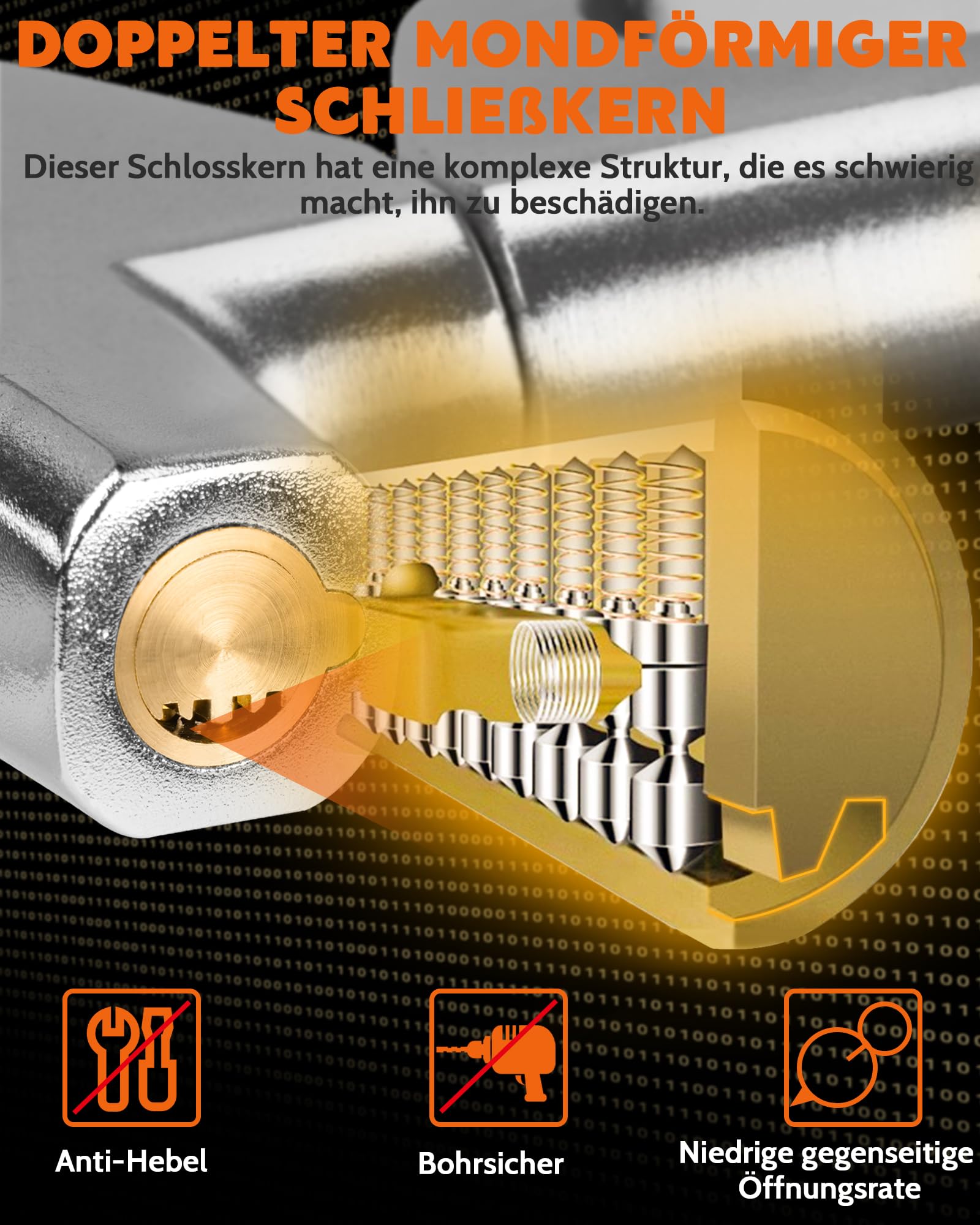 Tevlaphee Lenkradkralle, Lenkradschloss für Auto, Auto Diebstahlsicherung, Lenkradsperre Wohnmobil, Auto-Kralle als Wegfahrsperre, Universal(Schwarz)
